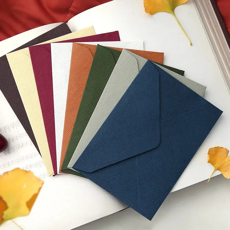 10pcs Vintage paper envelope, embossed slot Envelope for Letters Envelope for Wedding Invitation
10pcs Vintage paper envelope, embossed slot Envelope for Letters Envelope for Wedding Invitation