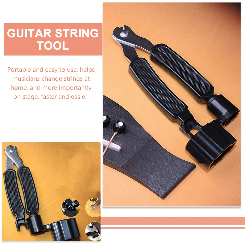 2pcs Maintenance Tool Stainless Steel String Changer Ergonomic Design Built-In Scissors Bridge Pin Puller Peg Winder Compatible
2pcs Maintenance Tool Stainless Steel String Changer Ergonomic Design Built-In Scissors Bridge Pin Puller Peg Winder Compatible
