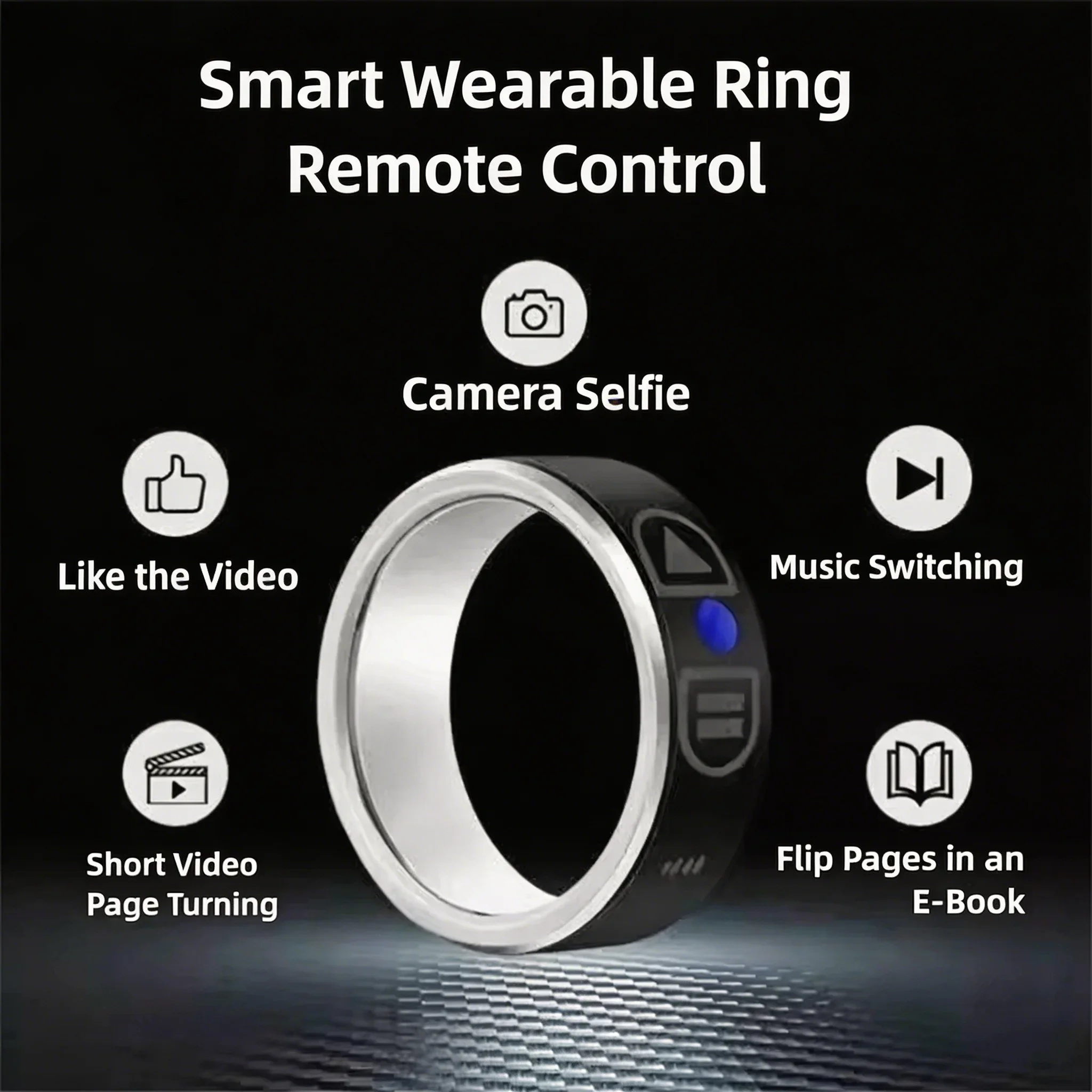 Mini Bluetooth Ring Mouse Remote Control Video E-book Page Turner For Phone Tablet Android iOS
Mini Bluetooth Ring Mouse Remote Control Video E-book Page Turner For Phone Tablet Android iOS