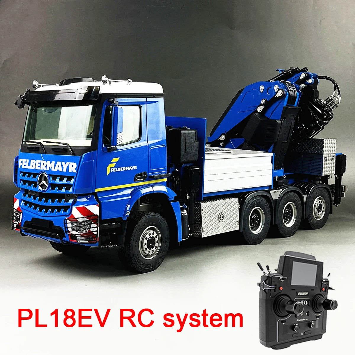 1/14 F1650 Hydraulic Tractor Truck RC with Rear Steering Crane Truck Model Metal Truck Chassis Model Toys
1/14 F1650 Hydraulic Tractor Truck RC with Rear Steering Crane Truck Model Metal Truck Chassis Model Toys