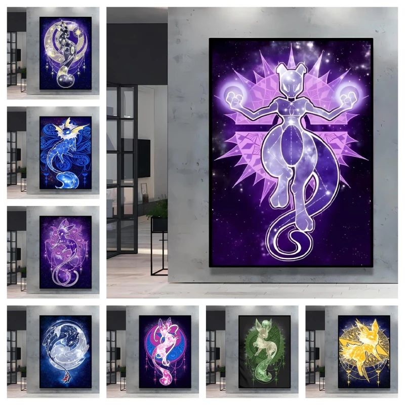 Canvas Printing Pokemon Mewtwo Posters HD Prints Classic Living Room Children's Bedroom Decoration Paintings Friends Gifts
Canvas Printing Pokemon Mewtwo Posters HD Prints Classic Living Room Children's Bedroom Decoration Paintings Friends Gifts