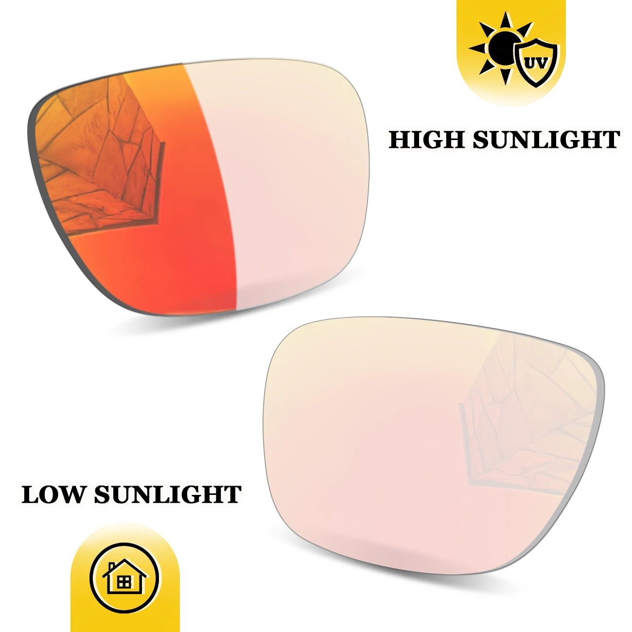 Transition Premium Replacement Lenses for Oakley Holbrook OO9102/Holbrook Asian Fit OO924 Sunglasses – Impact-Resistant Material
Transition Premium Replacement Lenses for Oakley Holbrook OO9102/Holbrook Asian Fit OO924 Sunglasses – Impact-Resistant Material