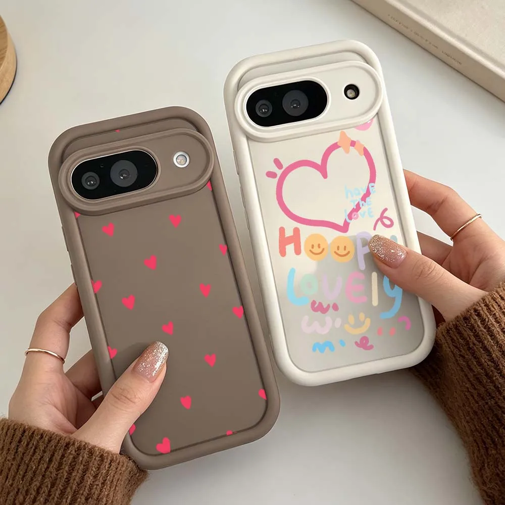 Cartoon Heart Happy Love For Google Pixel 10 9 8A 8 7 7A Pro XL 5G Eye Ladder Soft Silicon Shockproof Cover Phone Case
Cartoon Heart Happy Love For Google Pixel 10 9 8A 8 7 7A Pro XL 5G Eye Ladder Soft Silicon Shockproof Cover Phone Case