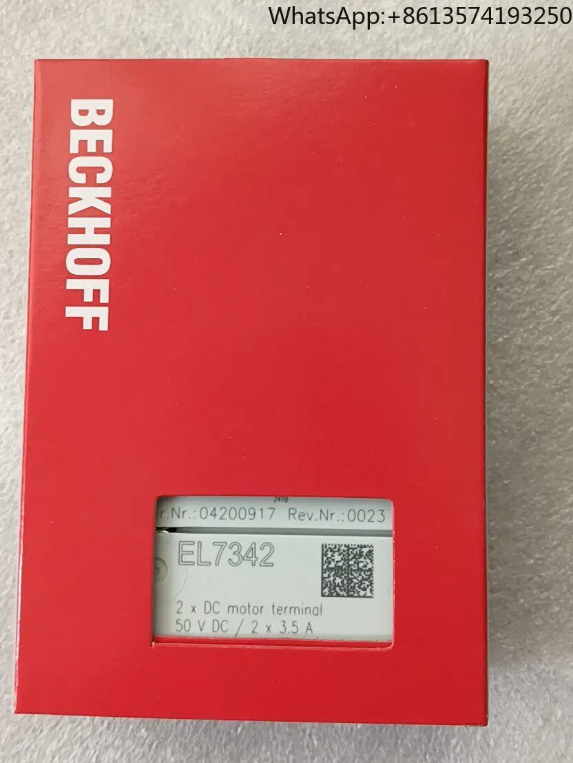 Beckhoff EL7342 module new original genuine spot 2-way DC motor interface 50V
Beckhoff EL7342 module new original genuine spot 2-way DC motor interface 50V