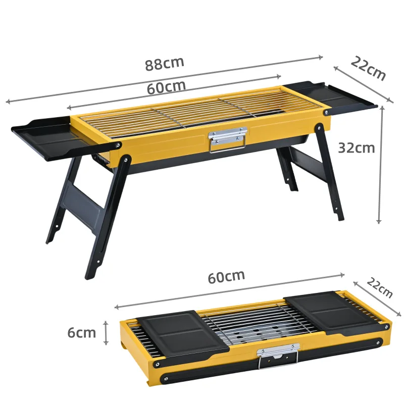 Уличный гриль для кемпинга, барбекю, угольный гриль для барбекю с домашним удобством, складной утолщенный гриль для барбекю, уличный гриль
Уличный гриль для кемпинга, барбекю, угольный гриль для барбекю с домашним удобством, складной утолщенный гриль для барбекю, уличный гриль