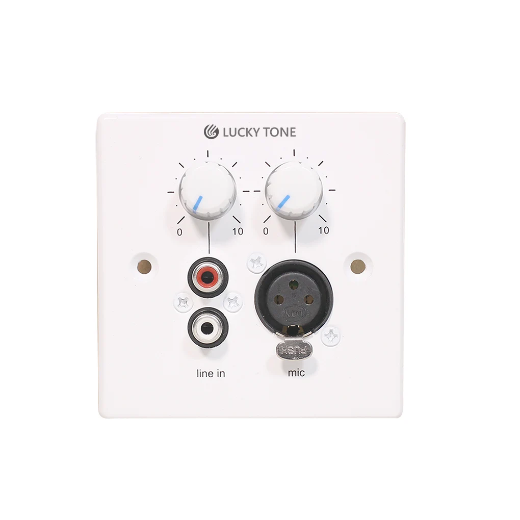 European style wall mount microphone and line input panel for Audio Matrix System
European style wall mount microphone and line input panel for Audio Matrix System