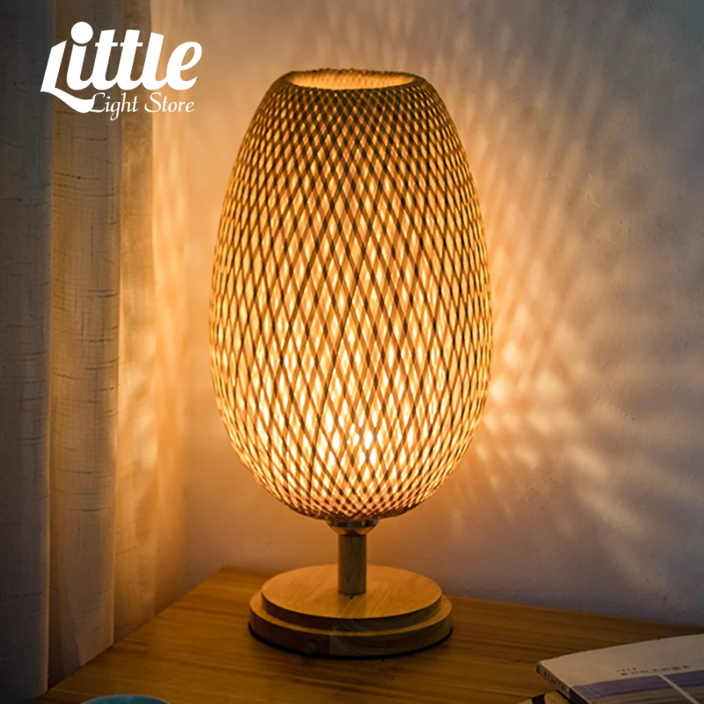 Bamboo Table Lamp Handmade Wooden Bedside Lamp Vintage Living Room Decoration Night Light for Bedroom Camping Light Desk Lamp
Bamboo Table Lamp Handmade Wooden Bedside Lamp Vintage Living Room Decoration Night Light for Bedroom Camping Light Desk Lamp
