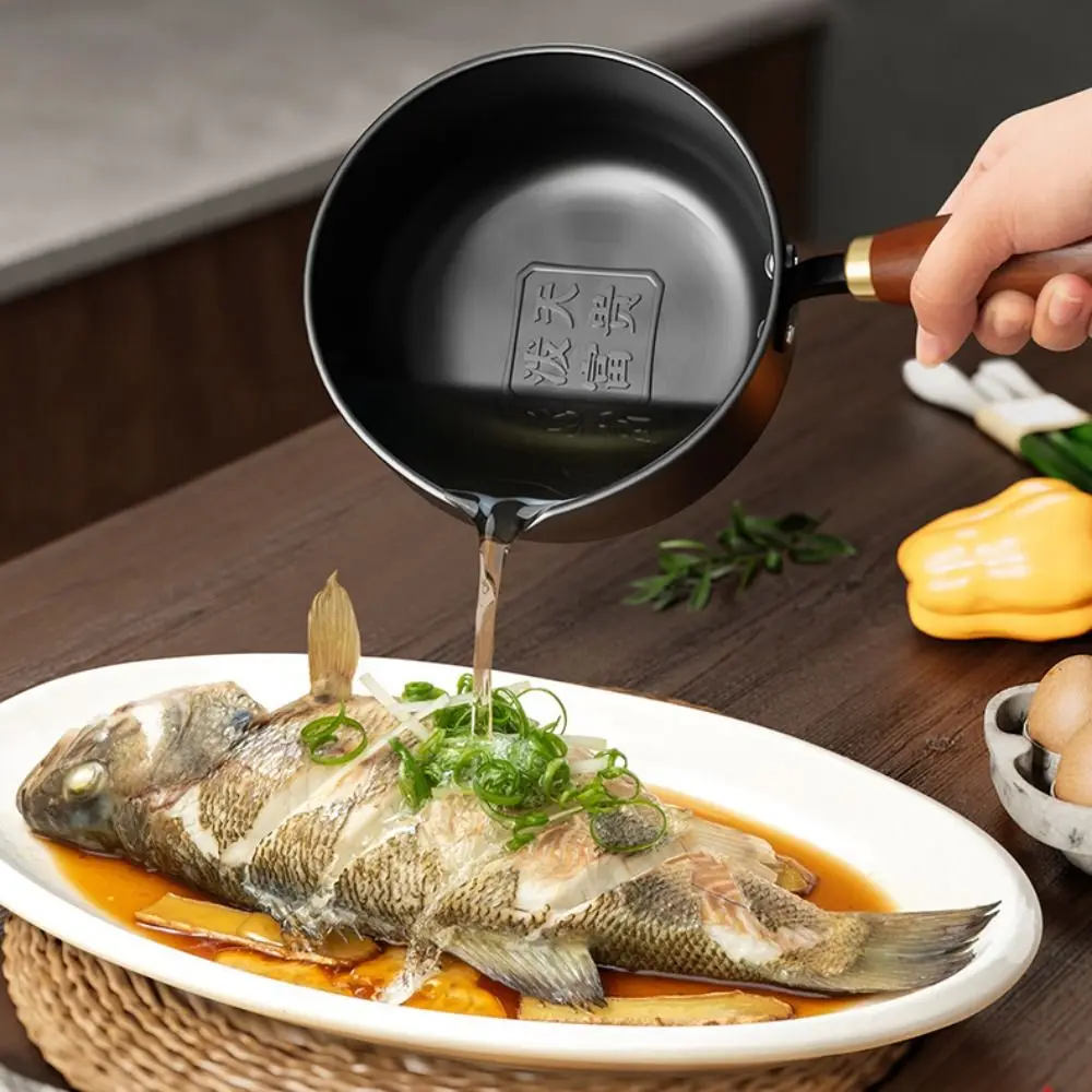 Egg Frying Pan Cast Iron Oil Splashing Pot Wooden Handle V Shape Diverter Port Milk Pot Thickened Deepened Hot Oil Pot Stove
Egg Frying Pan Cast Iron Oil Splashing Pot Wooden Handle V Shape Diverter Port Milk Pot Thickened Deepened Hot Oil Pot Stove
