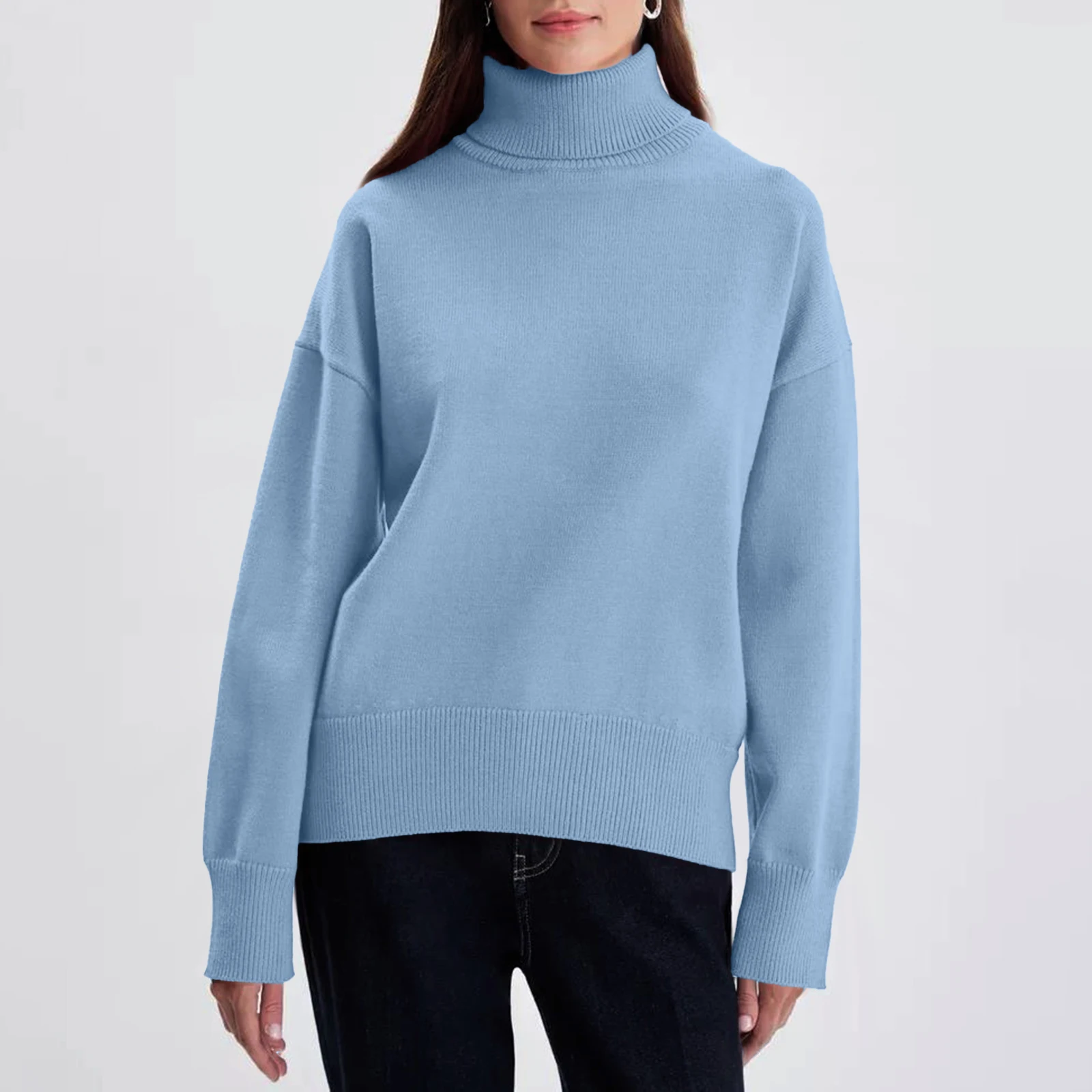 Women'S Long Sleeve Winter Sweater Sweater Knitted Pullover Round Neck Sweater Pullover Knitted Sweater Winter Clothes Woman
Women'S Long Sleeve Winter Sweater Sweater Knitted Pullover Round Neck Sweater Pullover Knitted Sweater Winter Clothes Woman