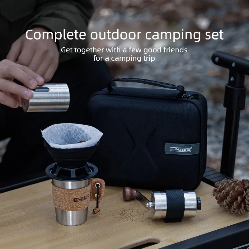 Outdoor Camping Single Person Hand Brew Coffee Set 304 Stainless Steel Tableware Lightweight Portable Travel Equipment
Outdoor Camping Single Person Hand Brew Coffee Set 304 Stainless Steel Tableware Lightweight Portable Travel Equipment