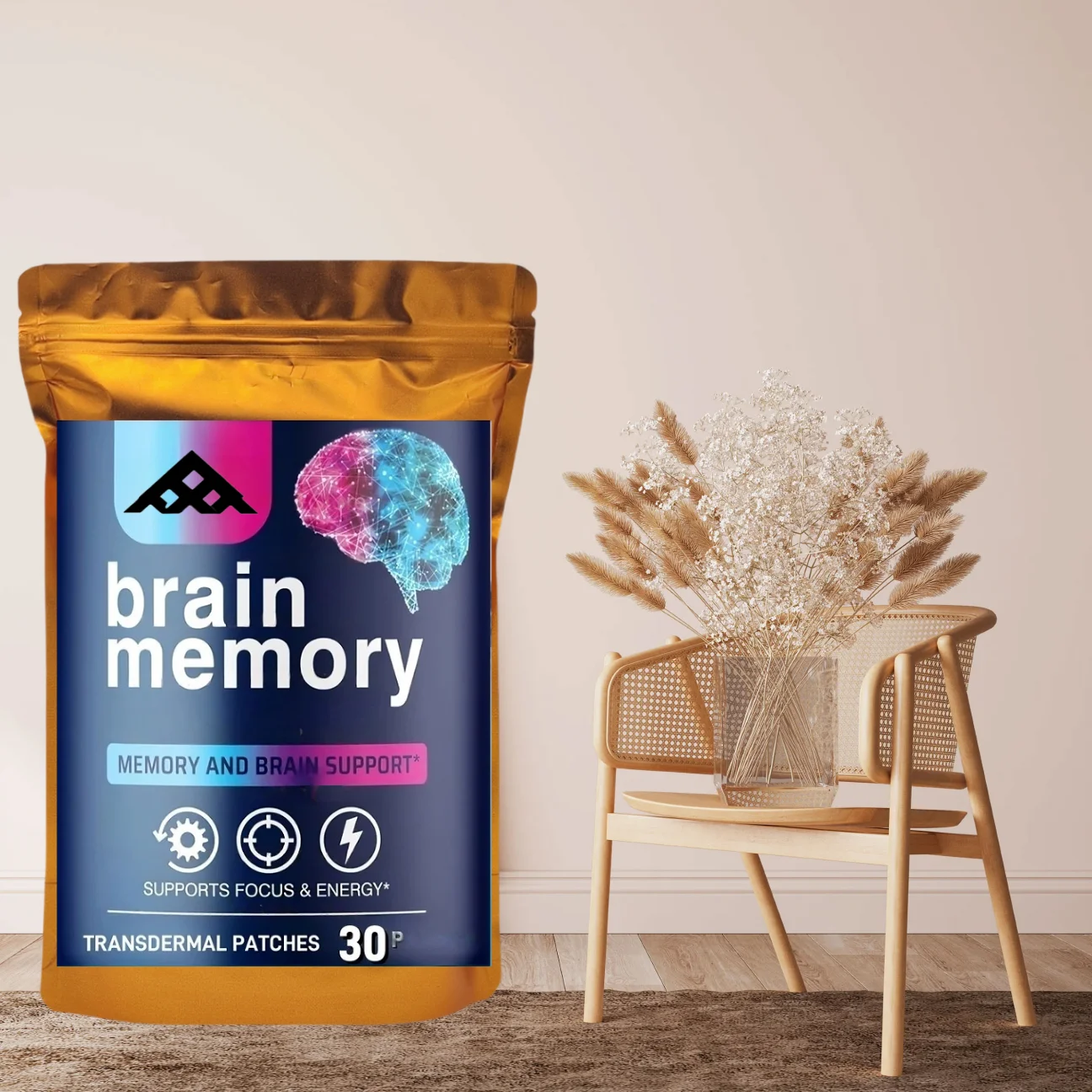 30 Patches Brain Transdermal Patches With Bacopa Monnieri, Huperzine A Support Concentration, Energy, Clarity
30 Patches Brain Transdermal Patches With Bacopa Monnieri, Huperzine A Support Concentration, Energy, Clarity