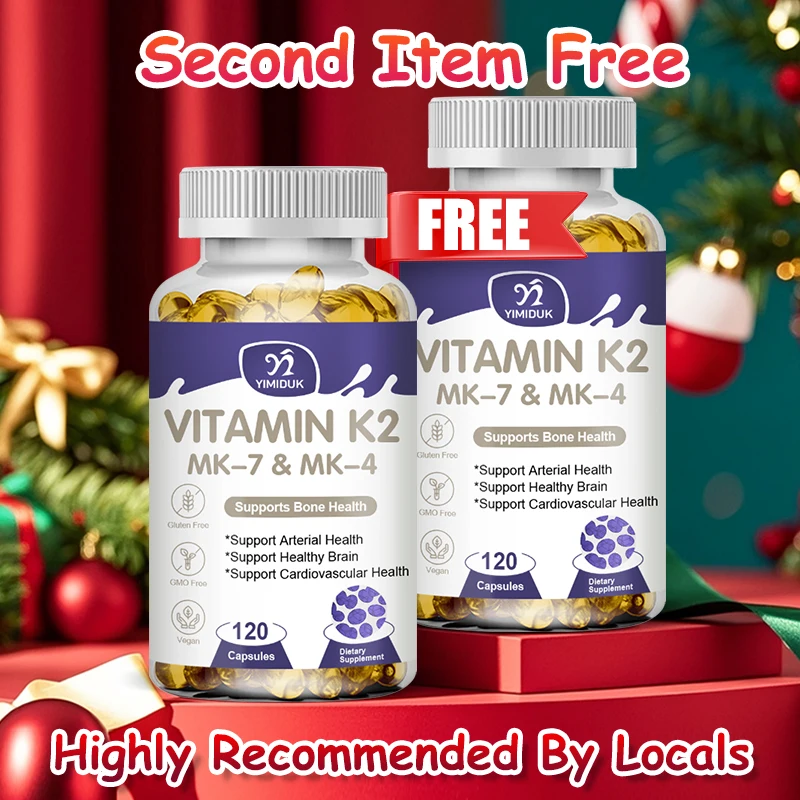 Advanced Vitamin K2 MK-7 & MK-4 Complex Supplement, Support Strong Bones & Flexible Arteries, Skin Health, Men & Women, Non-Gmo
Advanced Vitamin K2 MK-7 & MK-4 Complex Supplement, Support Strong Bones & Flexible Arteries, Skin Health, Men & Women, Non-Gmo