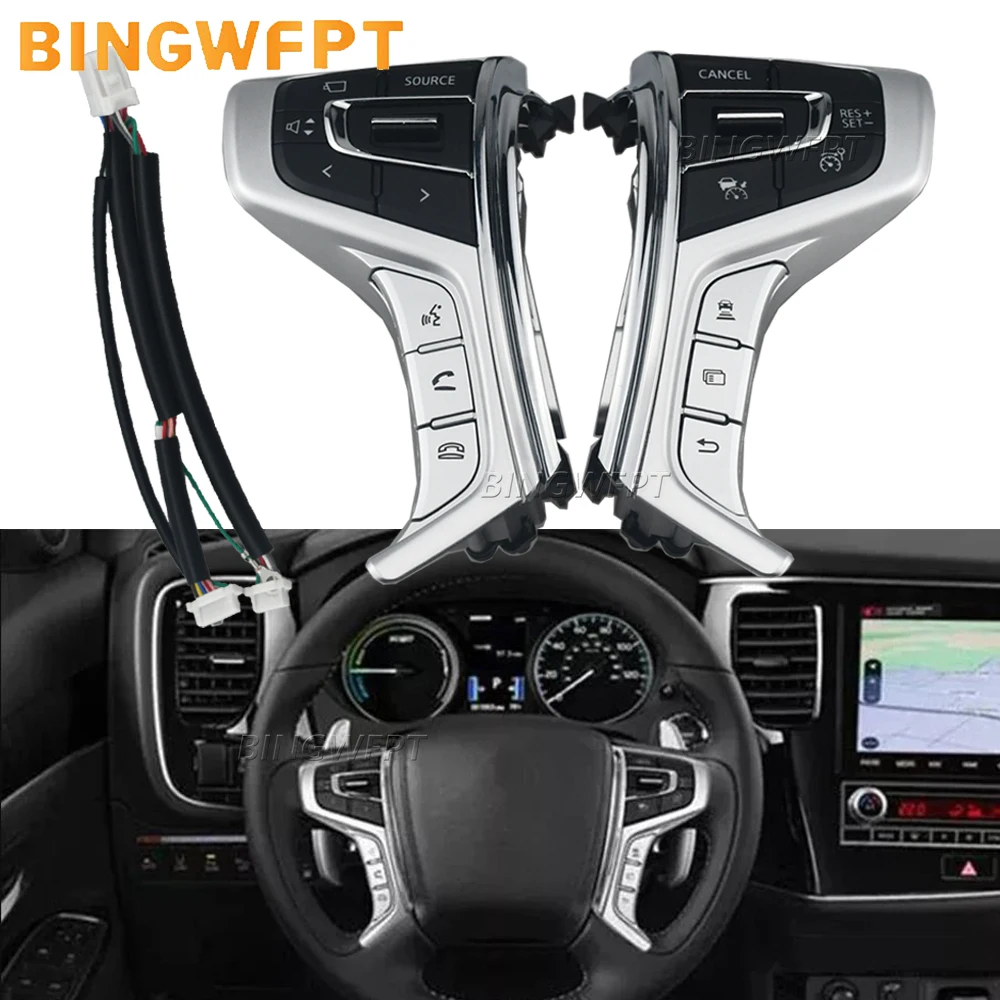 Multimedia Audio Cruise Control Steering Wheel Buttons For Mitsubishi Pajero Sport Outlander Delica L200 Triton 2015-2022
Multimedia Audio Cruise Control Steering Wheel Buttons For Mitsubishi Pajero Sport Outlander Delica L200 Triton 2015-2022