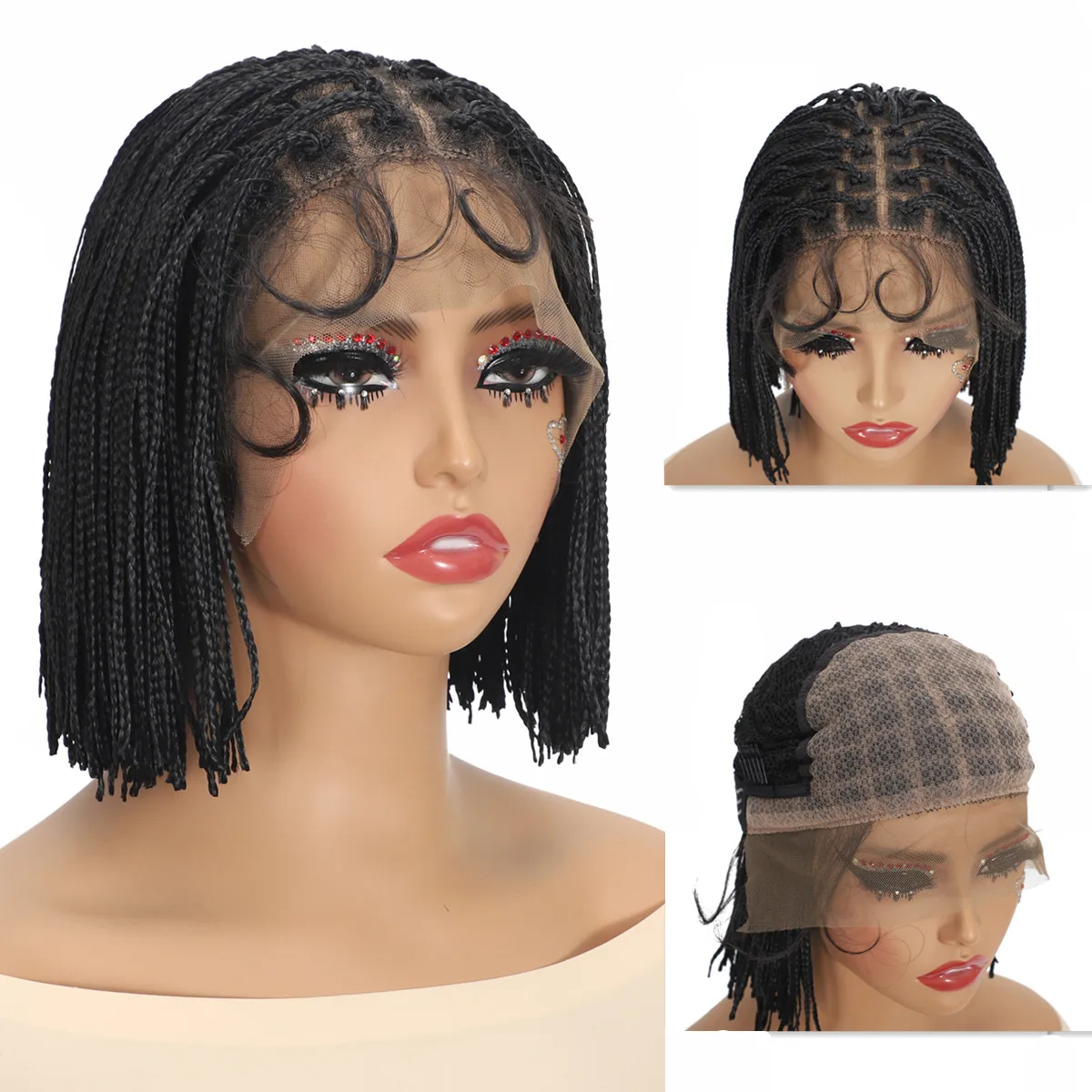 Синтетический парик с косами для чернокожих женщин, короткие парики с детскими волосами 13*4, кружевные фронтальные плетения волос, черный бесклеевой парик
Синтетический парик с косами для чернокожих женщин, короткие парики с детскими волосами 13*4, кружевные фронтальные плетения волос, черный бесклеевой парик