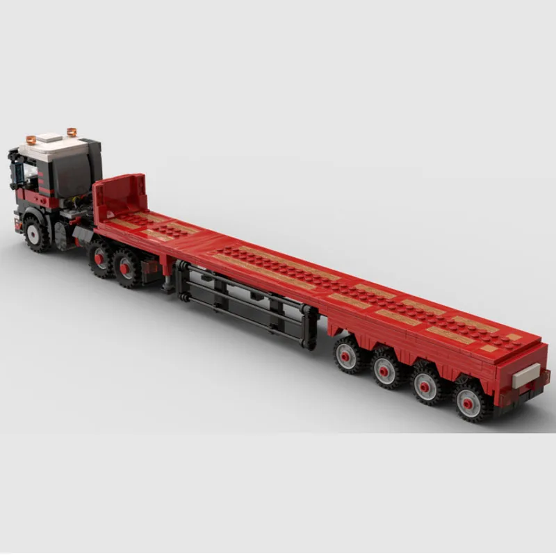 MOC-155707 New 6x4 Semi-Trailer Tractor Four-Axle Flatbed Truck Building Block Model 739 Pieces Boys Children's Birthday Toy
MOC-155707 New 6x4 Semi-Trailer Tractor Four-Axle Flatbed Truck Building Block Model 739 Pieces Boys Children's Birthday Toy