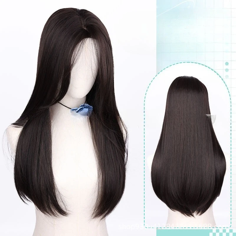 Japanese manga wig female long hair natural black age reducing wig daily sweet sister female live streaming host full headgear
Japanese manga wig female long hair natural black age reducing wig daily sweet sister female live streaming host full headgear
