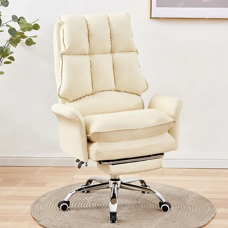 New white Comfortable Soft Bedroom Computer Chair girls live gamer chair leather office furniture
New white Comfortable Soft Bedroom Computer Chair girls live gamer chair leather office furniture