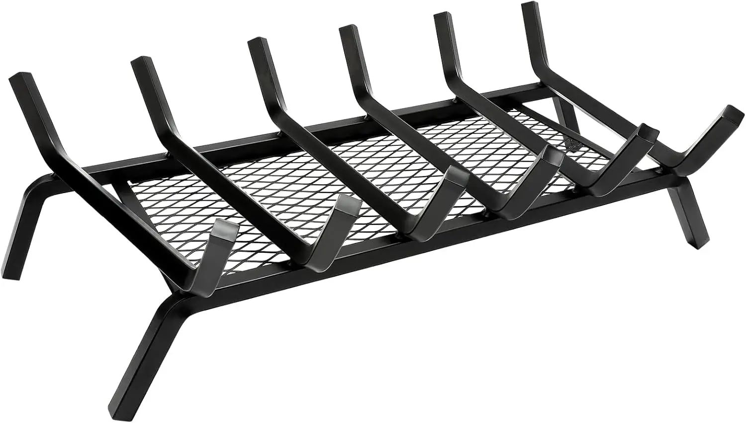 27 Inch Fireplace Grate with Ember Mesh – Heavy Duty 5/8" Square Solid Steel Log Holder – High Efficiency Wood Stove Rack f
27 Inch Fireplace Grate with Ember Mesh – Heavy Duty 5/8" Square Solid Steel Log Holder – High Efficiency Wood Stove Rack f