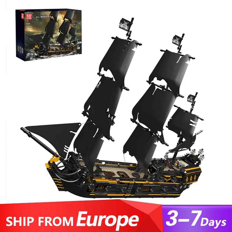 Исторические пираты MOC MoldKing 13199 Черный жемчуг Пиратский корабль Модель 2868 шт. Строительные блоки Кирпичная головоломка Игрушки для детей Подарок
Исторические пираты MOC MoldKing 13199 Черный жемчуг Пиратский корабль Модель 2868 шт. Строительные блоки Кирпичная головоломка Игрушки для детей Подарок