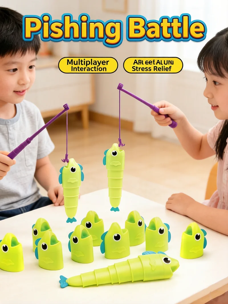 Stretchy Fishing Game Set - 2 Player Pull Apart Fish Toys with Telescopic Body, Stress Relief Sensory Fidget Toys for Kids Party
Stretchy Fishing Game Set - 2 Player Pull Apart Fish Toys with Telescopic Body, Stress Relief Sensory Fidget Toys for Kids Party