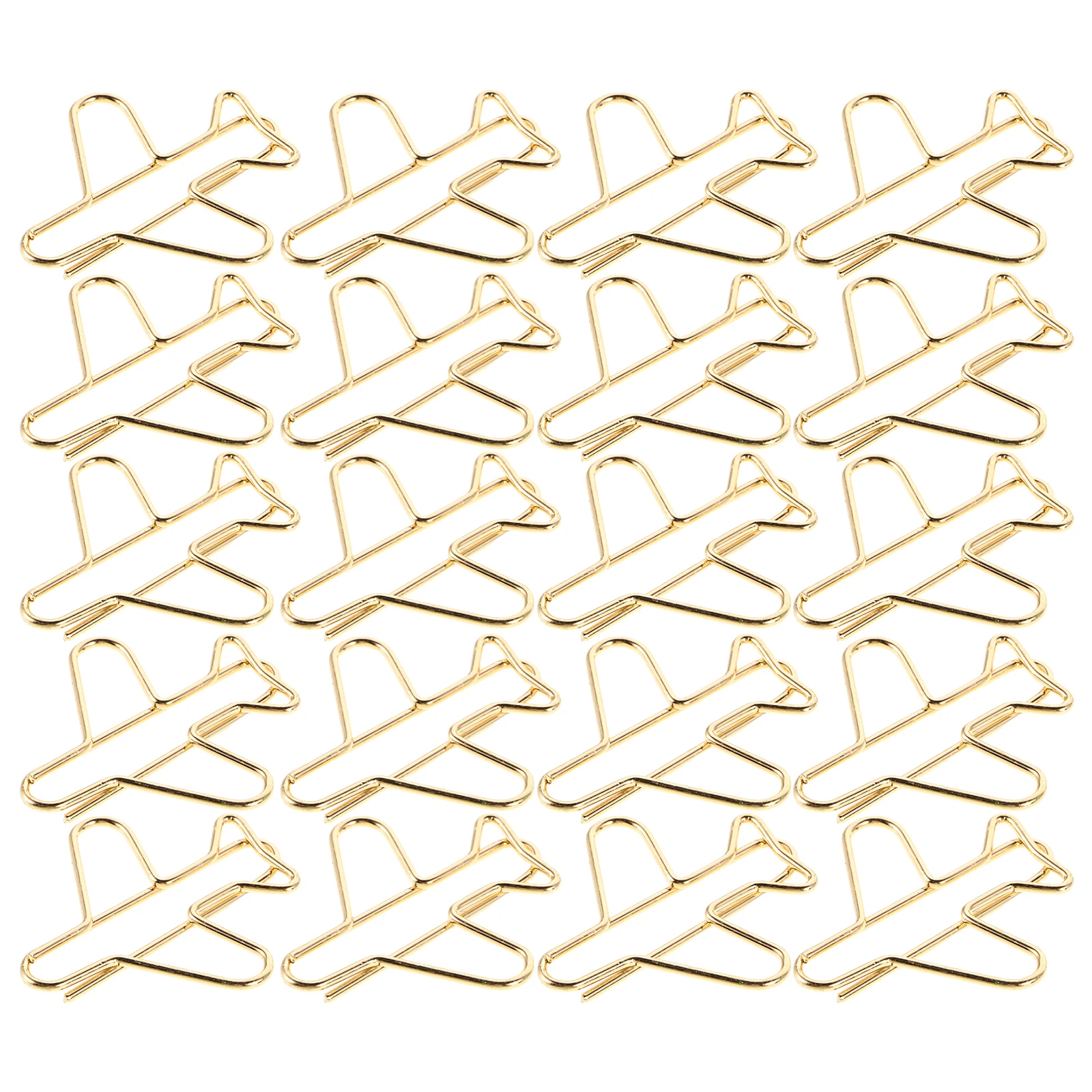 20pcs Creative Paper Clips Airplane Shaped Bookmark Organizer Small Metal Desk Accessories Planner Craft Golden
20pcs Creative Paper Clips Airplane Shaped Bookmark Organizer Small Metal Desk Accessories Planner Craft Golden