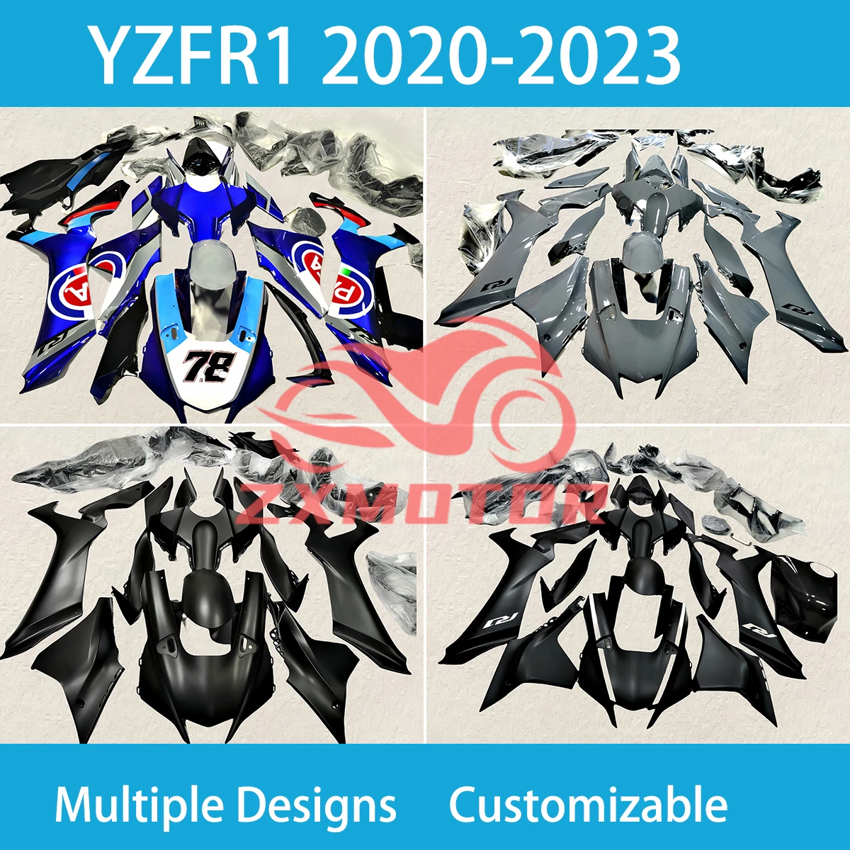 Комплект обтекателей для мотоциклов YAMAHA YZF R1 2020 2021 2022 2023, полный комплект обтекателей для мотоциклов YZFR1
Комплект обтекателей для мотоциклов YAMAHA YZF R1 2020 2021 2022 2023, полный комплект обтекателей для мотоциклов YZFR1