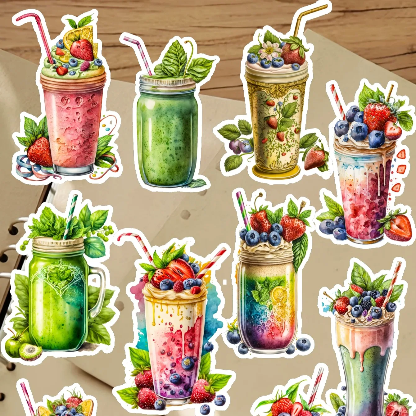 17pcs Watercolor Cute retro strawberry milkshake Stickers DIY Scrapbook Diary Decoration Album Style Stationery journaling
17pcs Watercolor Cute retro strawberry milkshake Stickers DIY Scrapbook Diary Decoration Album Style Stationery journaling