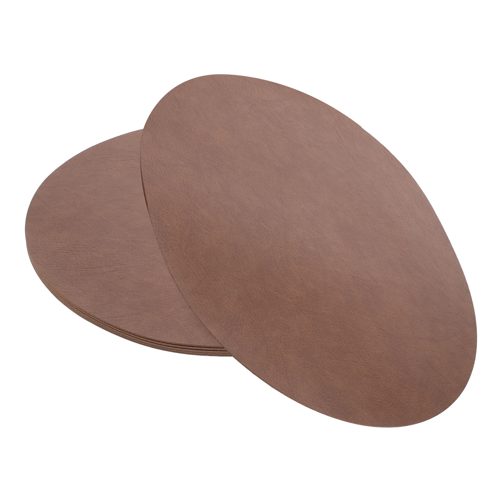 6Pcs Brown Placemats Set 15 Inch Round Washable Faux Table Protectors for Dining Kitchen Decor PU Palcemats
6Pcs Brown Placemats Set 15 Inch Round Washable Faux Table Protectors for Dining Kitchen Decor PU Palcemats
