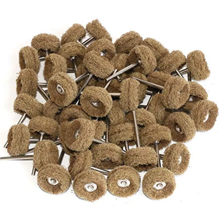 Abrasive Buffing Polishing Wheel Set for Rotary Tool, Removal of Rust Deburring on Metal Surface with 3mm Mandrel, Mini scourin
Abrasive Buffing Polishing Wheel Set for Rotary Tool, Removal of Rust Deburring on Metal Surface with 3mm Mandrel, Mini scourin