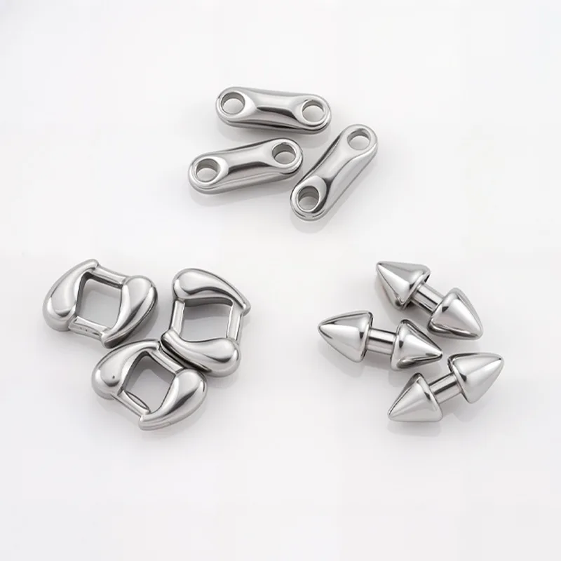 One-piece Double-headed Pointed Cone Stainless Steel DIY Jewelry Accessories Necklace Bracelet Connector Square Grain Titanium
One-piece Double-headed Pointed Cone Stainless Steel DIY Jewelry Accessories Necklace Bracelet Connector Square Grain Titanium