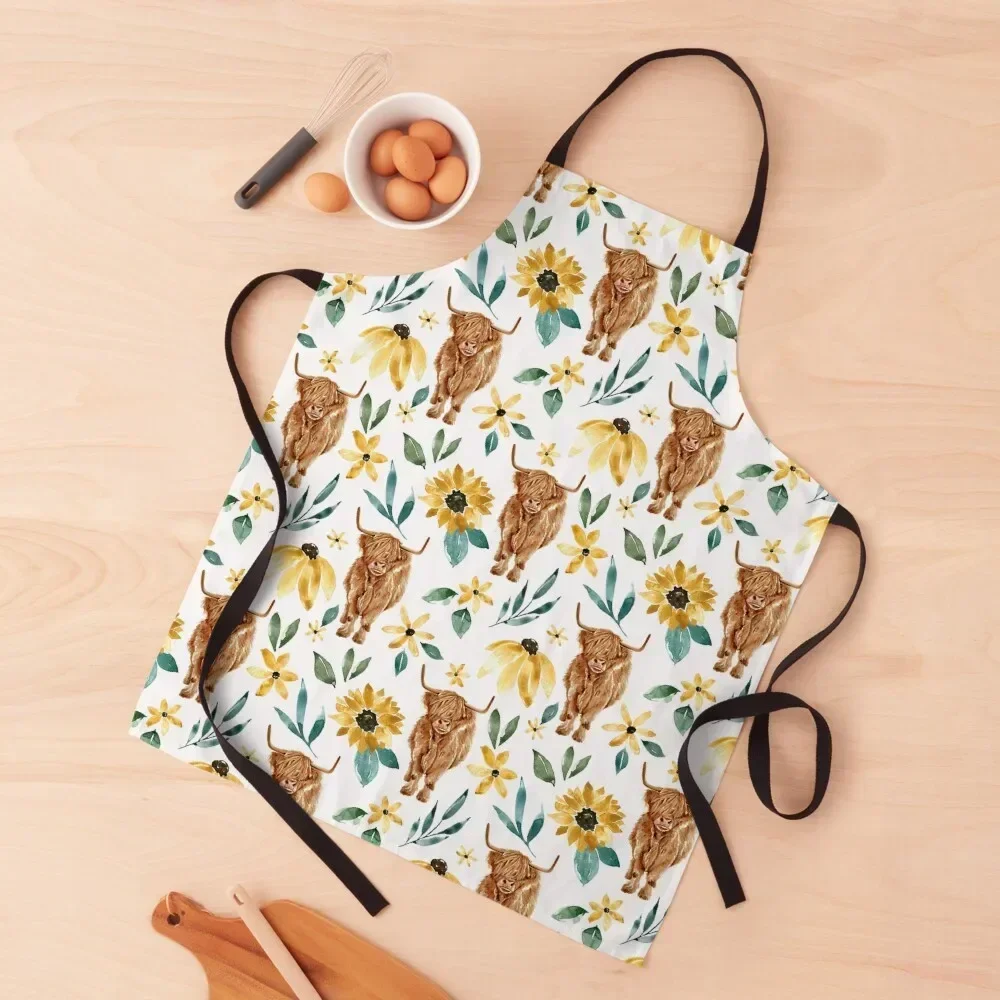 Highland Cow and Sunflowers, Wildflowers, Cow Art, Yellow Floral Apron Women Kitchen Kitchen Novel Kitchen Accessories Apron
Highland Cow and Sunflowers, Wildflowers, Cow Art, Yellow Floral Apron Women Kitchen Kitchen Novel Kitchen Accessories Apron