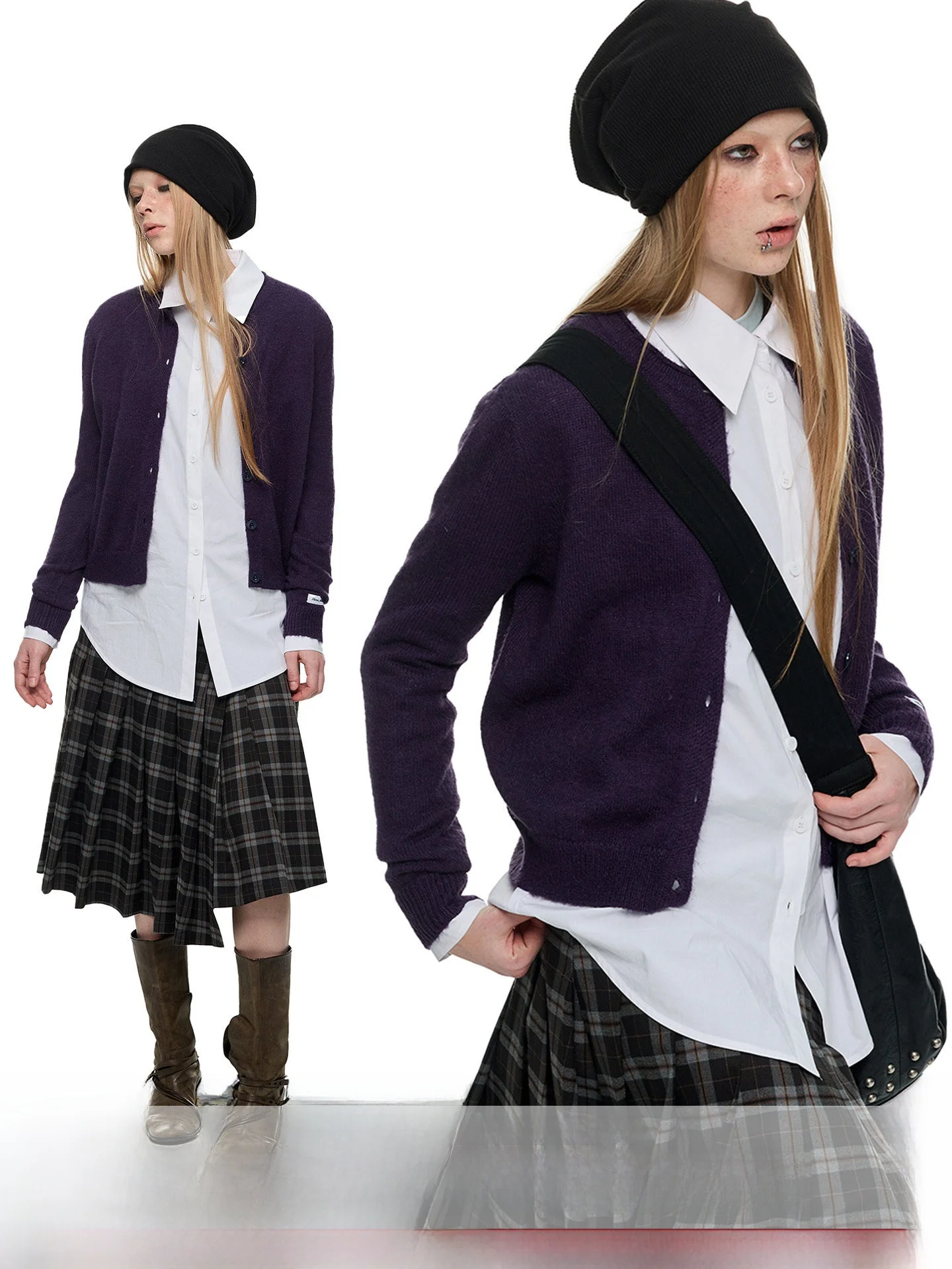 JIKOO Plum Tea Multi-Color Early Spring Knitted Open Cardigan Soft Slim Fit Short Outerwear Women's Fashion Commute Style
JIKOO Plum Tea Multi-Color Early Spring Knitted Open Cardigan Soft Slim Fit Short Outerwear Women's Fashion Commute Style