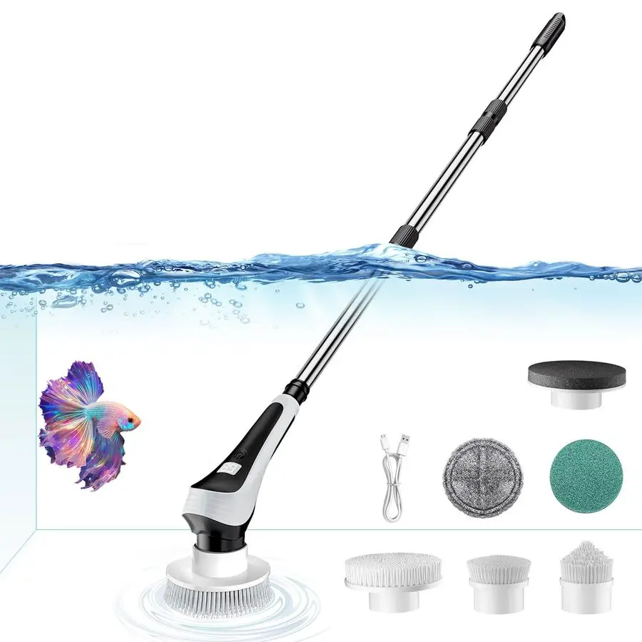 Fish Tank Cleaner, Aquarium Spin Cleaning Brush, IPX8 Waterproof Aquarium Gravel Cleaner amp Water Changer, Aquarium Clean Spin
Fish Tank Cleaner, Aquarium Spin Cleaning Brush, IPX8 Waterproof Aquarium Gravel Cleaner amp Water Changer, Aquarium Clean Spin