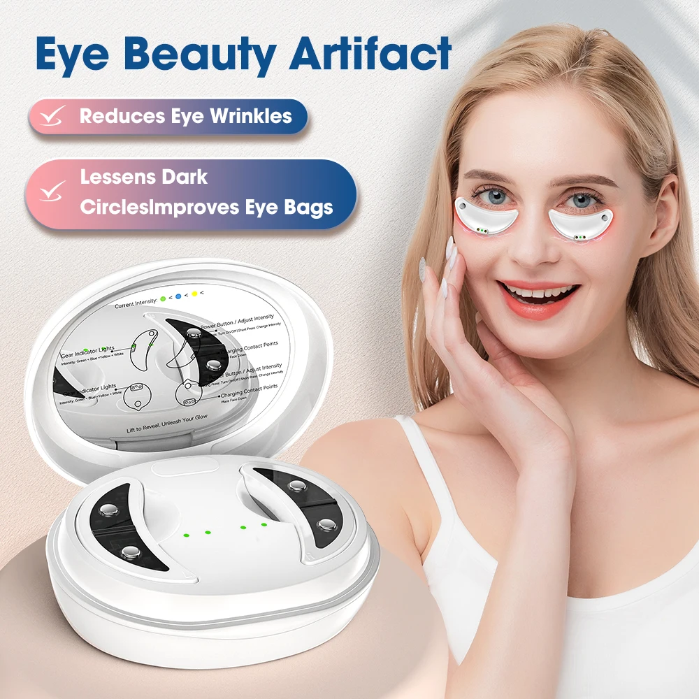EMS Pulse Microcurrent Eye Care Device Eye Massager To Relieve Fatigue Massage Reduce Dark Circles Eye Swelling Anti-Wrinkle
EMS Pulse Microcurrent Eye Care Device Eye Massager To Relieve Fatigue Massage Reduce Dark Circles Eye Swelling Anti-Wrinkle