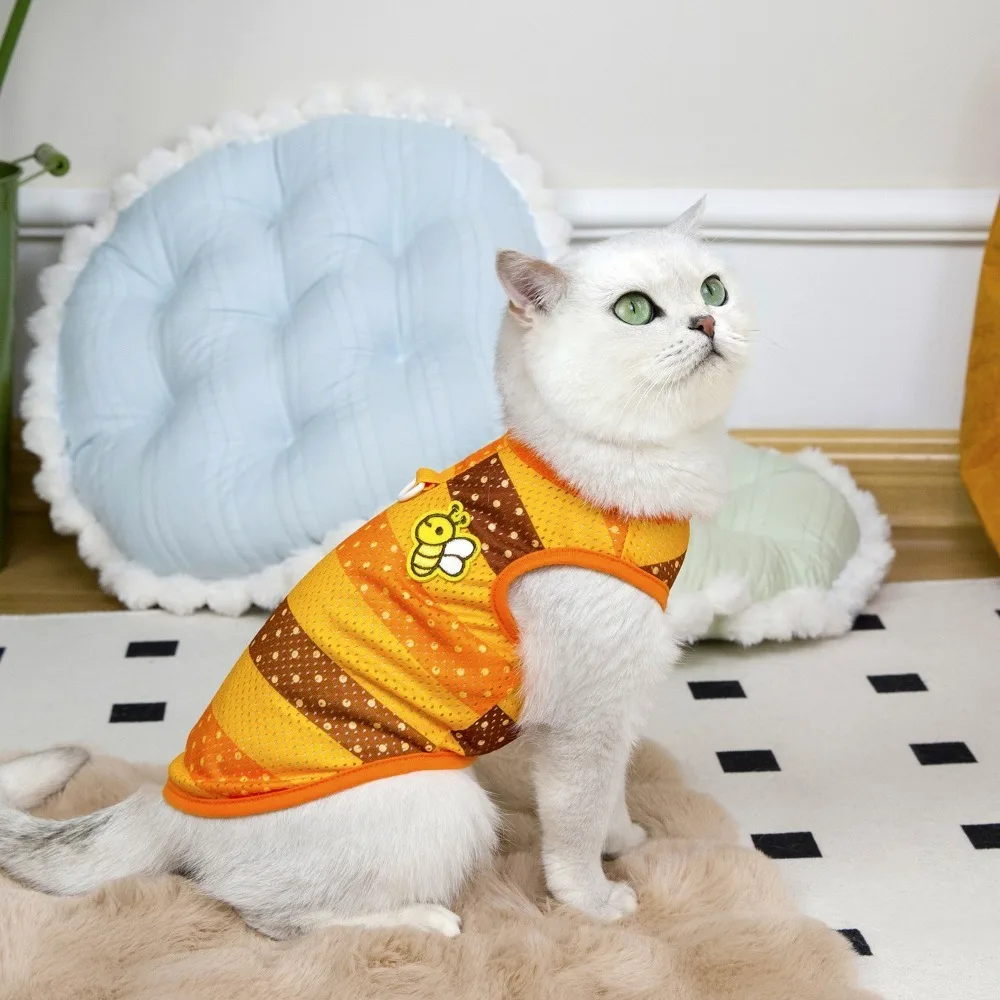 Lovely Bee Pattern Dog Vest Mesh Breathable Pet Apparel Cute Comfortable Puppy Clothing for Dogs Cats
Lovely Bee Pattern Dog Vest Mesh Breathable Pet Apparel Cute Comfortable Puppy Clothing for Dogs Cats
