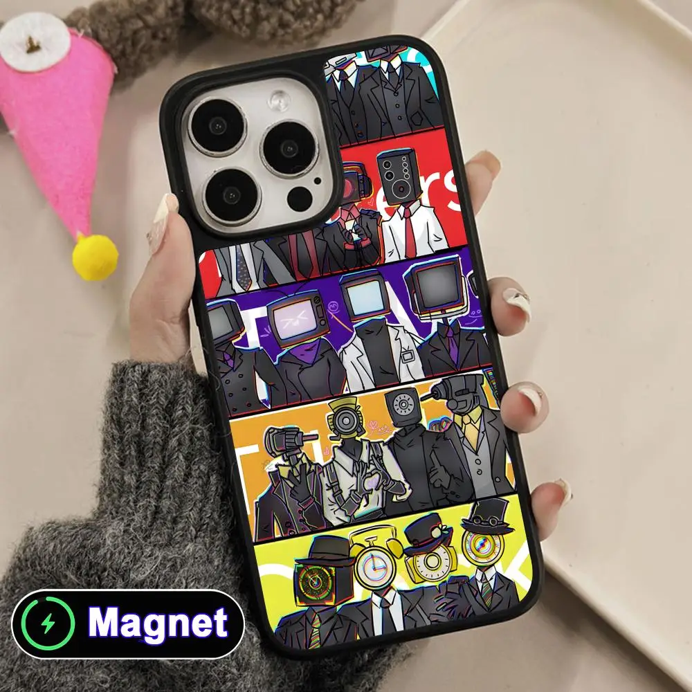 Skibidi Toilet TV Camera Man Phone Case for iPhone 17 16 15 14 13 12 11 Air Pro Max Plus Matte Surface Magnet Cover
Skibidi Toilet TV Camera Man Phone Case for iPhone 17 16 15 14 13 12 11 Air Pro Max Plus Matte Surface Magnet Cover