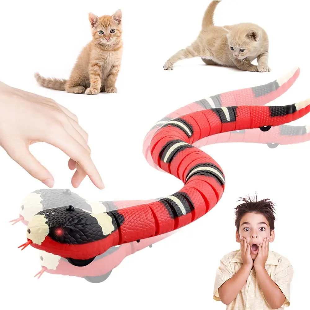 Automatic Cat Toys Interactive Smart Sensing Snake Tease Toys For Cats USB Charging Cat Accessories For Pet Dogs Game Play Toy
Automatic Cat Toys Interactive Smart Sensing Snake Tease Toys For Cats USB Charging Cat Accessories For Pet Dogs Game Play Toy