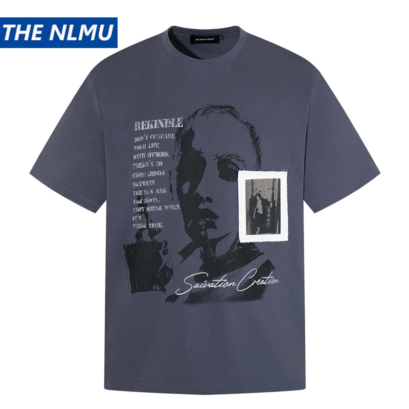High Street Character & Letter Graphic T-Shirt Unisex Loose Fit Casual Short Sleeve Streetwear Top Tee
High Street Character & Letter Graphic T-Shirt Unisex Loose Fit Casual Short Sleeve Streetwear Top Tee