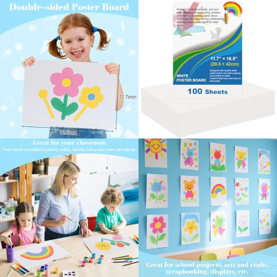 0 Pcs White Poster Board Paper 11.7 x 16.5, White Vision Boards Bulk Smart Posterboard Blank Graphic Display Card Paper for Dra
0 Pcs White Poster Board Paper 11.7 x 16.5, White Vision Boards Bulk Smart Posterboard Blank Graphic Display Card Paper for Dra
