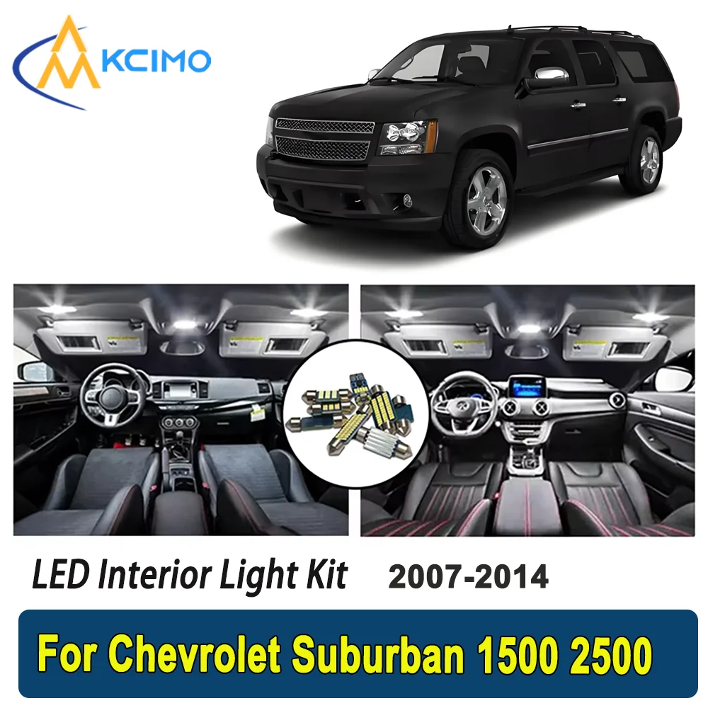 Kcimo For Chevrolet Suburban 1500 2500 (2007-2014) Premium Bright LED Interior Dome Map Trunk Light Kit Car Led Lamps Canbus Car
Kcimo For Chevrolet Suburban 1500 2500 (2007-2014) Premium Bright LED Interior Dome Map Trunk Light Kit Car Led Lamps Canbus Car
