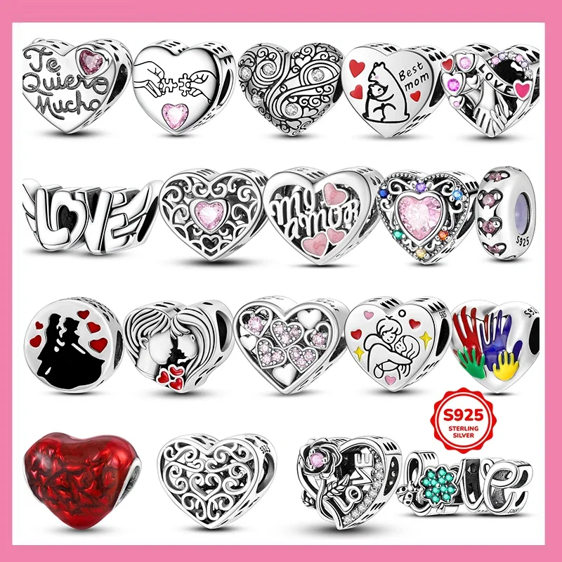 Original Design 925 Sterling Silver Beads Pendant Infinite Love Heart Shaped Charms Fit Original Bracelet DIY Women Jewelry Gift
Original Design 925 Sterling Silver Beads Pendant Infinite Love Heart Shaped Charms Fit Original Bracelet DIY Women Jewelry Gift