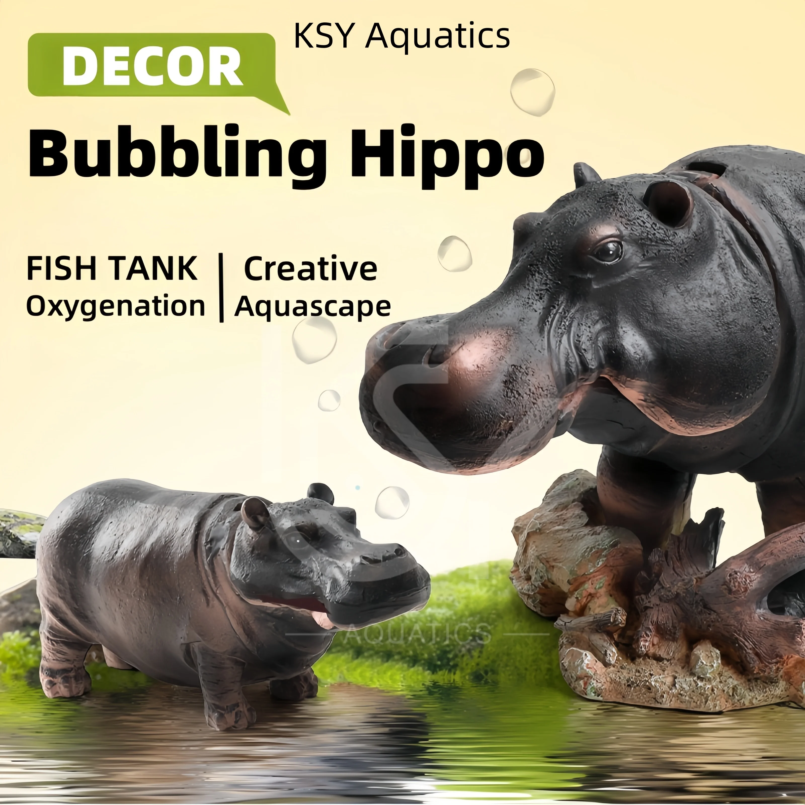 Барботер для аквариума, набор украшений для аквариума с воздушным каменным насосом - Декор для аквариума «Бегемот»
Барботер для аквариума, набор украшений для аквариума с воздушным каменным насосом - Декор для аквариума «Бегемот»