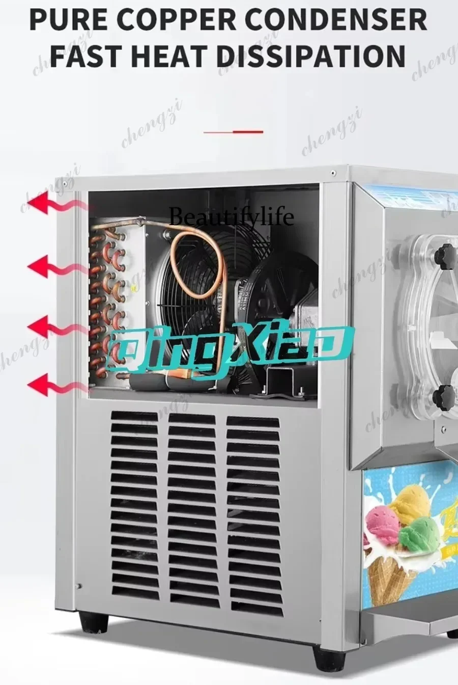 K182 Commercial Automatic Hard Ice Cream Machine Large Capacity Ball Scoop Cone Desktop Spherical Ice Cream Maker For Milk Tea S
K182 Commercial Automatic Hard Ice Cream Machine Large Capacity Ball Scoop Cone Desktop Spherical Ice Cream Maker For Milk Tea S