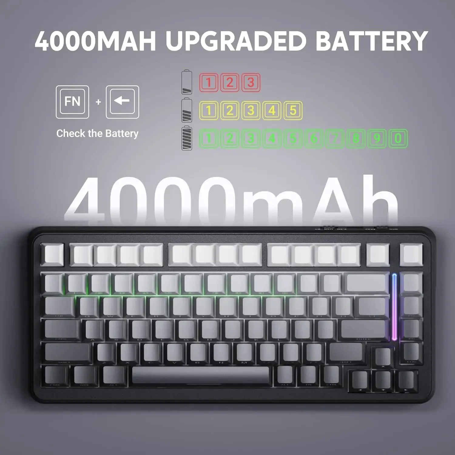 Attack Shark M86 Wireless Mechanical Keyboard - Bluetooth/2.4G RGB Backlit, Side-Carved Design, Full-Key Hot-Swap, Esports Ready
Attack Shark M86 Wireless Mechanical Keyboard - Bluetooth/2.4G RGB Backlit, Side-Carved Design, Full-Key Hot-Swap, Esports Ready