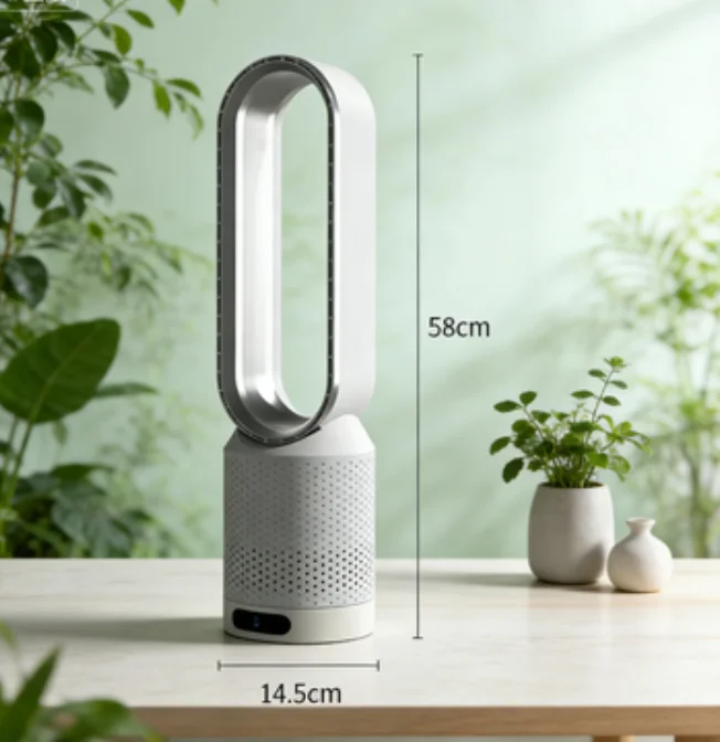 Bladeless Fan Air Purifier Circulator - Quiet Tower Fan with HEPA Filter, Portable Table Floor Fan for Home Bedroom Office
Bladeless Fan Air Purifier Circulator - Quiet Tower Fan with HEPA Filter, Portable Table Floor Fan for Home Bedroom Office