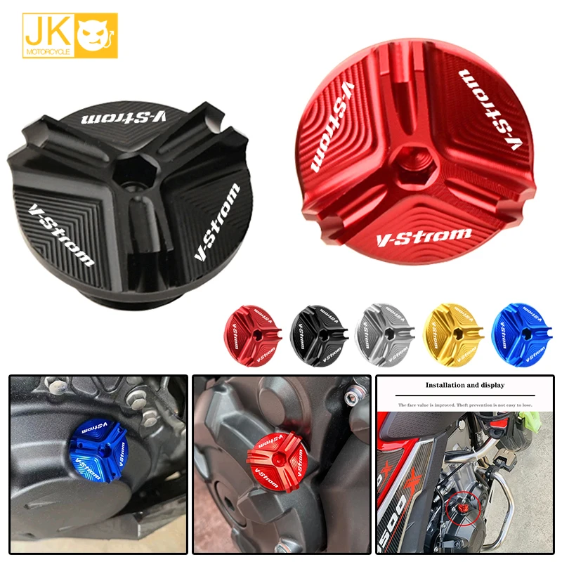 For Suzuki VSTROM 650 1000 1050 1050XT Motorcycle Accessories Engine Oil Filler Cap Bolt Cover Aluminum Alloy Oil Tank Cap
For Suzuki VSTROM 650 1000 1050 1050XT Motorcycle Accessories Engine Oil Filler Cap Bolt Cover Aluminum Alloy Oil Tank Cap
