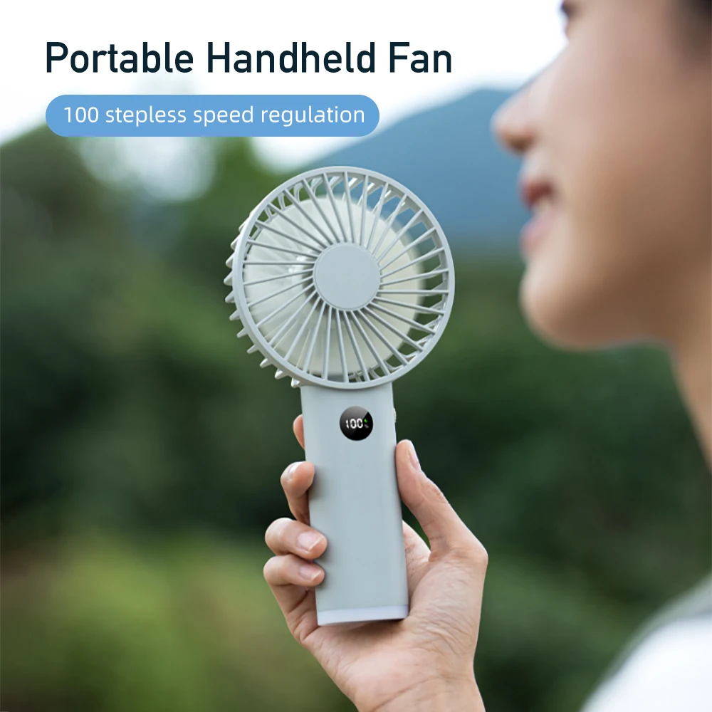 New Handheld Fan Personal Portable Mini USB Hand Fan 3600mAh Rechargeable Mini Fan With Stepless Speed Control Display Nightligh
New Handheld Fan Personal Portable Mini USB Hand Fan 3600mAh Rechargeable Mini Fan With Stepless Speed Control Display Nightligh
