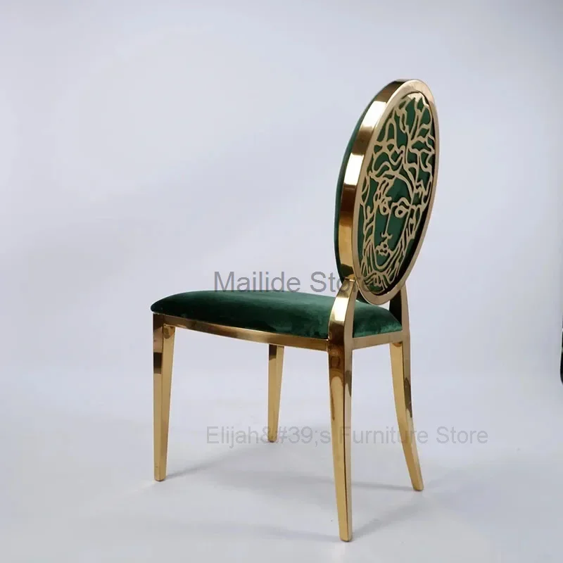 Light Luxury Stainless Steel Dining Chairs Modern Home Furniture Simple Metal Backrest Chair for Kitchen Fabric Restaurant Chair
Light Luxury Stainless Steel Dining Chairs Modern Home Furniture Simple Metal Backrest Chair for Kitchen Fabric Restaurant Chair