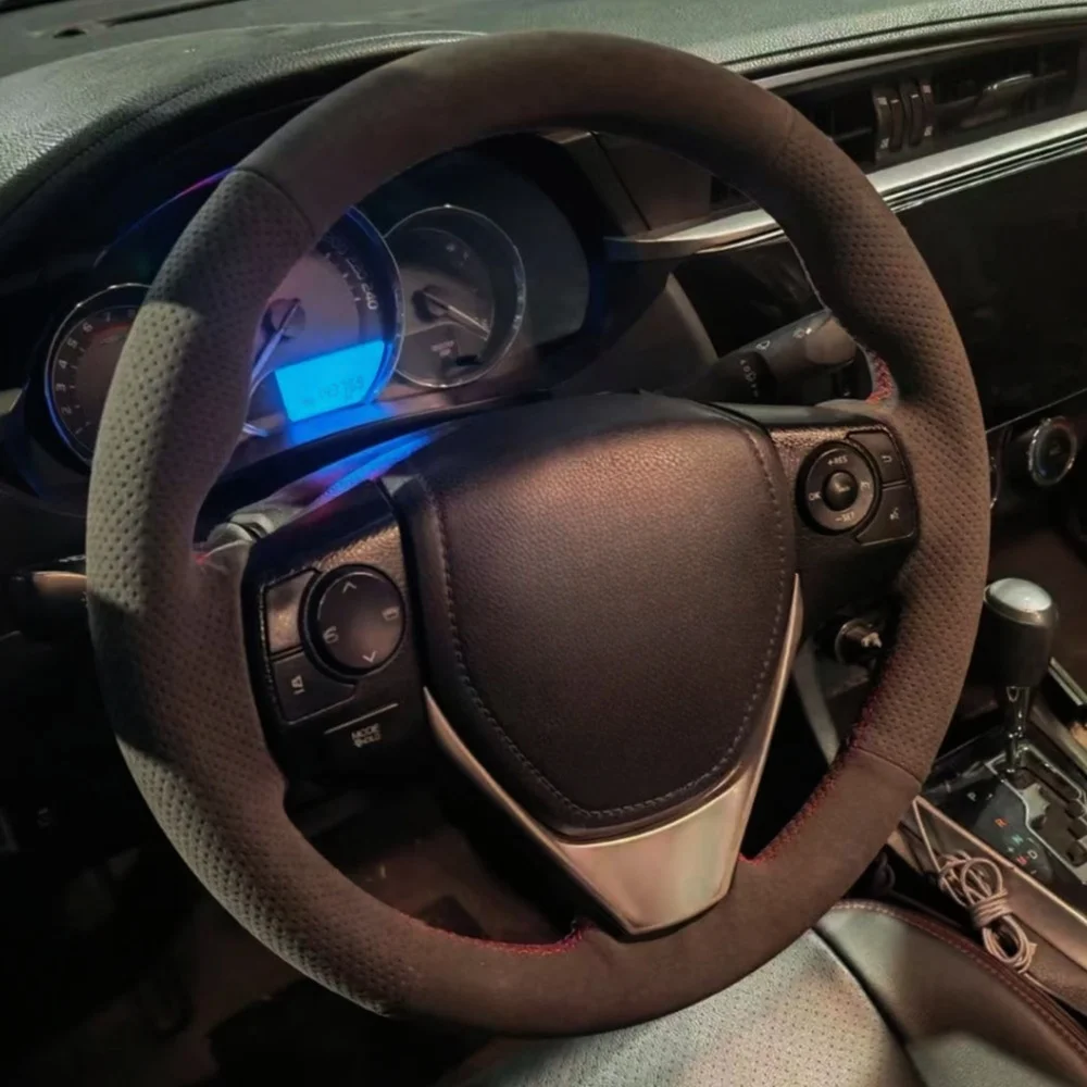 Чехол на руль автомобиля на заказ, мягкая замшевая кожа для Toyota E'Z RAV4 2013-2019 Corolla 2013-2015 2016-2017, обертка на руль автомобиля
Чехол на руль автомобиля на заказ, мягкая замшевая кожа для Toyota E'Z RAV4 2013-2019 Corolla 2013-2015 2016-2017, обертка на руль автомобиля 