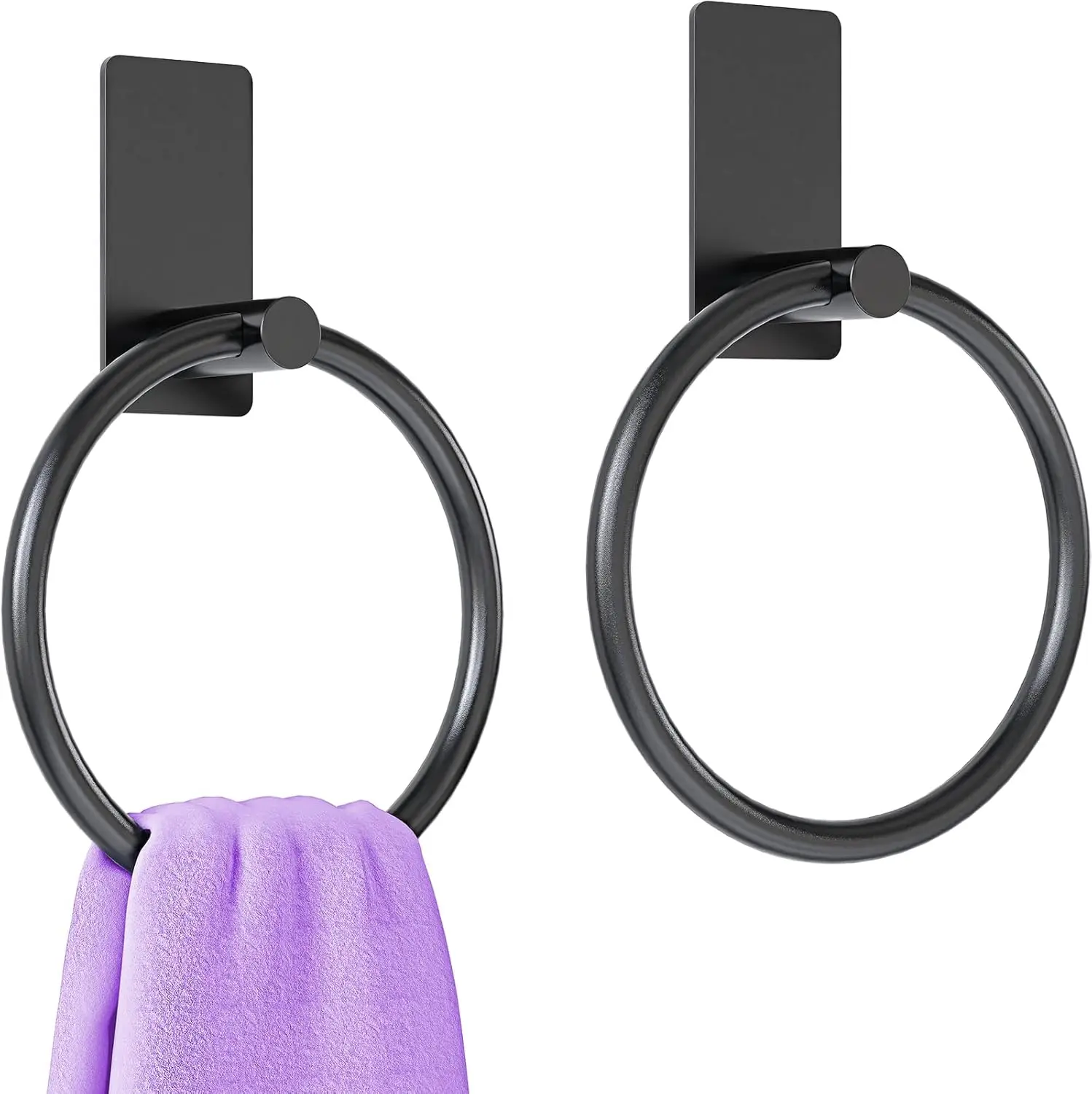 2 Pack Towel Ring, Hand Holder for Bathroom, Self Adhesive Round Hand Rings, Stainless Steel Hanger Heavy Duty
2 Pack Towel Ring, Hand Holder for Bathroom, Self Adhesive Round Hand Rings, Stainless Steel Hanger Heavy Duty